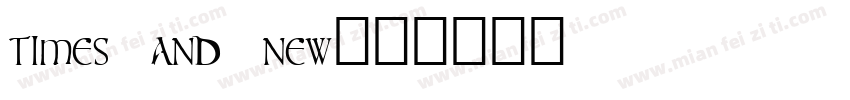 times and new字体转换